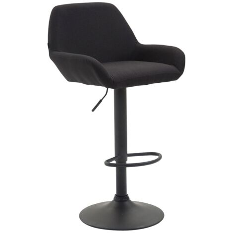 Barhocker Braga Stoff schwarz schwarz