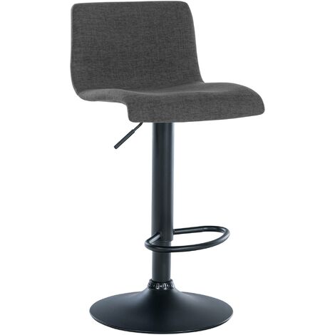 Barhocker Branford dunkelgrau Stoff