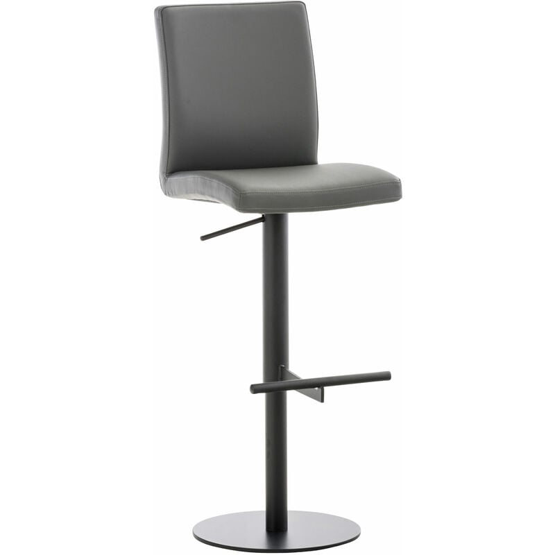 CLP - Tabouret de bar Cadiz en similicuir Noir Gris