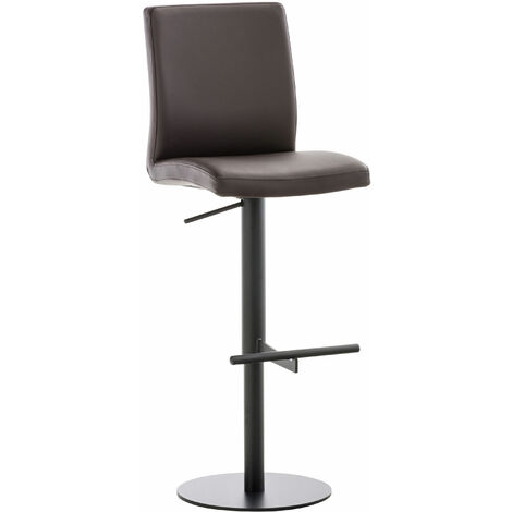Barhocker Cadiz Kunstlederbezug schwarz braun