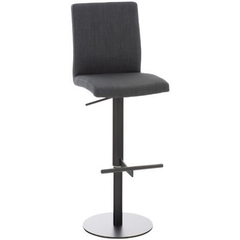 Barhocker Cadiz Stoffbezug schwarz dunkelgrau