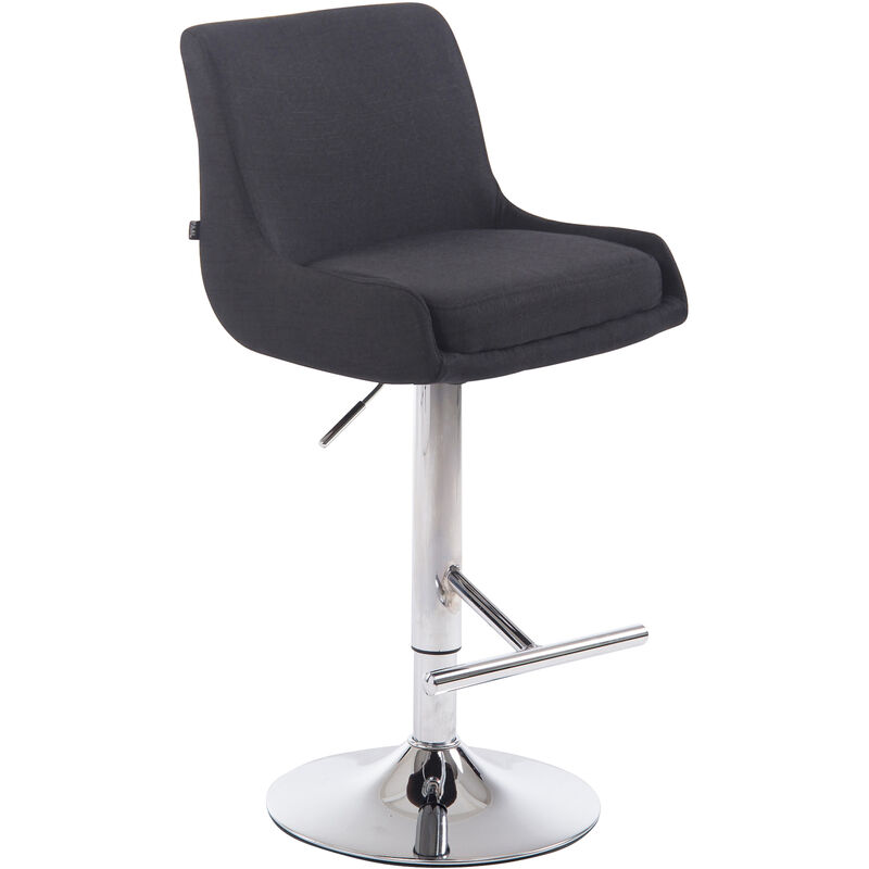 Clp - Barhocker Club Stoff Schwarz Chrom