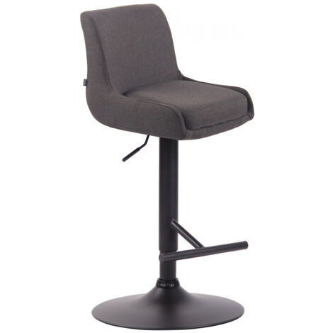 Barhocker Club Stoff dunkelgrau schwarz