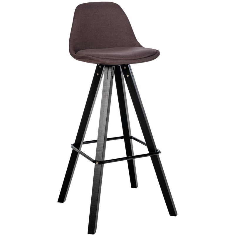 Clp Barhocker Corbin Stoff Square Braun Schwarz