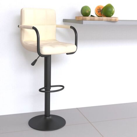 Barhocker Creme Stoff vidaXL