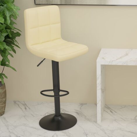 Barhocker Creme Stoff vidaXL