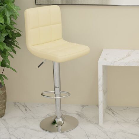 Barhocker Creme Stoff vidaXL