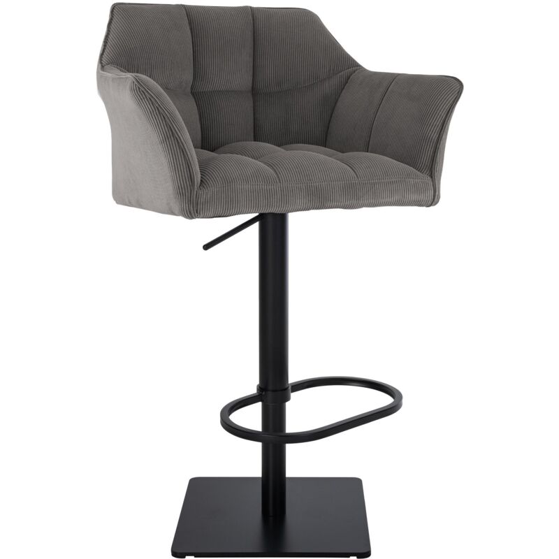 Clp Barhocker Damaso Cord Taupe Schwarz