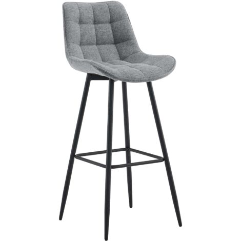 Barhocker Dartford grau Stoff