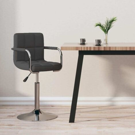 Barhocker Dunkelgrau Stoff vidaXL