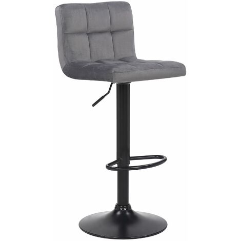Barhocker Feni Samt grau