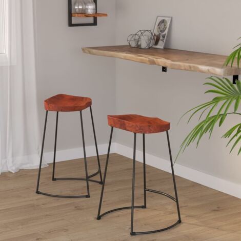 Barhocker Gavin im 2er-Set 45x40x63cm massivem Mangoholz