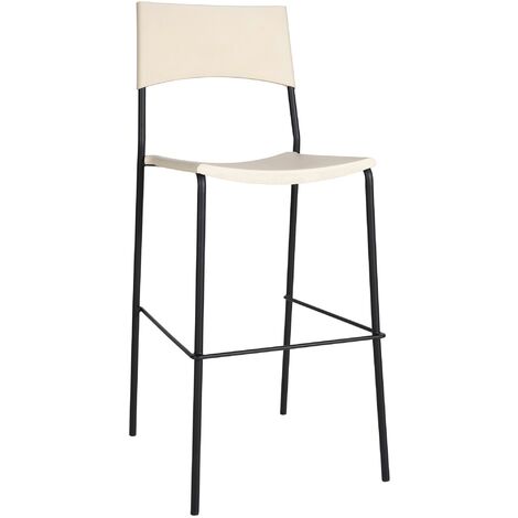 Barhocker Genua Schwarz creme