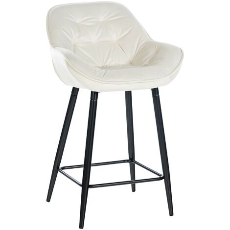 Barhocker Gibson creme Samt