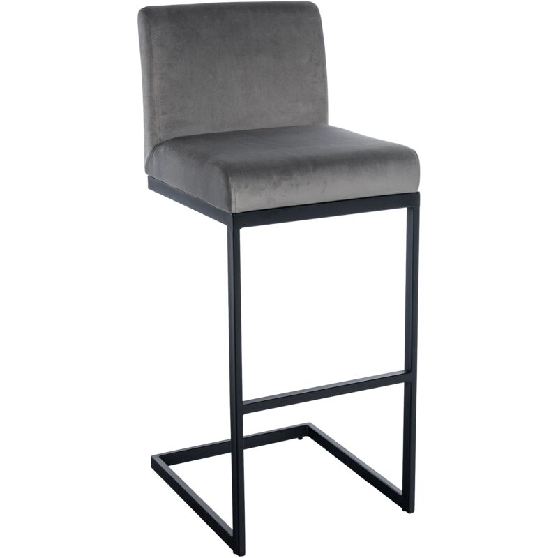 Clp Barhocker Hopewell Samt Grau