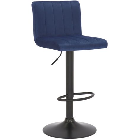 Barhocker Jamie Samt blau
