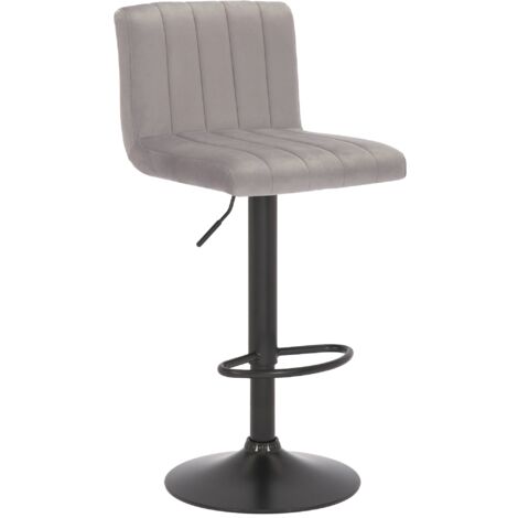 Barhocker Jamie Samt grau