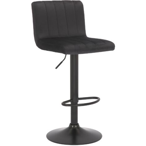 Barhocker Jamie Samt schwarz