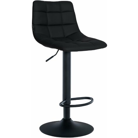 Barhocker Jerry Kunstleder schwarz schwarz