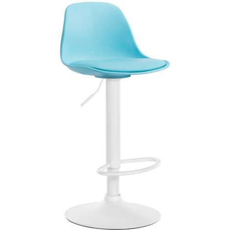 Barhocker Kiel Kunststoff weiß blau