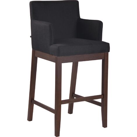 Barhocker Laredo Stoff schwarz antik