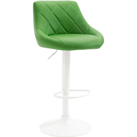 Barhocker Lazio Kunstleder grün weiß