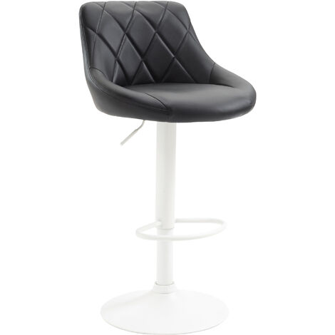 Barhocker Lazio Kunstleder schwarz weiß