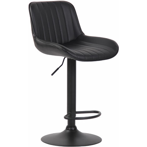 Barhocker Lentini Kunstleder schwarz schwarz