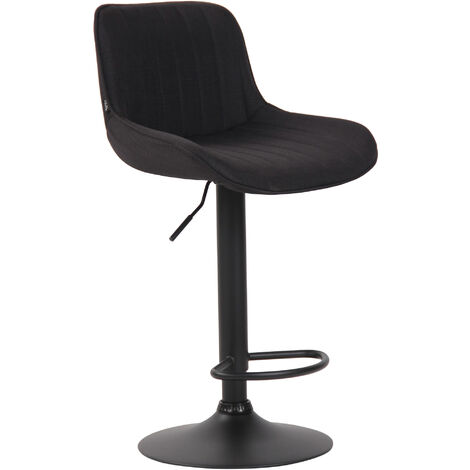 Barhocker Lentini Stoff schwarz schwarz