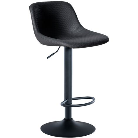 Barhocker Loft schwarz Kunstleder