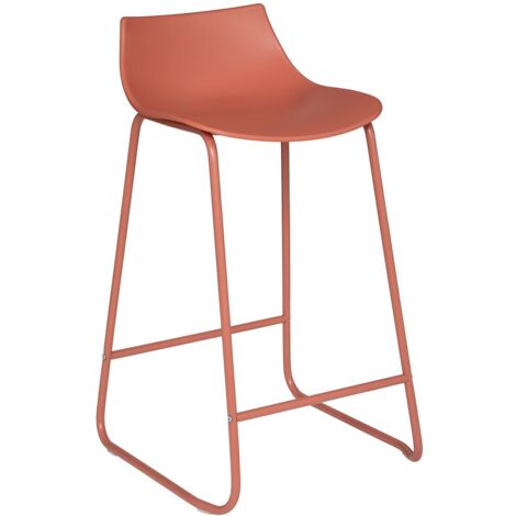 Barhocker Otac Metall - terrakotta-rosa