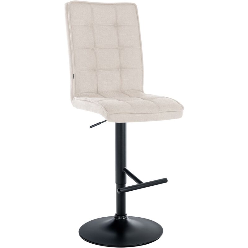 Clp Barhocker Peking Stoff Creme Schwarz