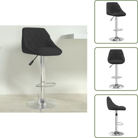 Barhocker Schwarz Samt - Barhocker - Tresenhocker - Thekenhocker - Barstuhl