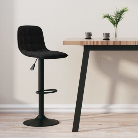 Barhocker Schwarz Samt vidaXL