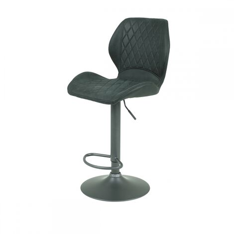 Barhocker Sitzhocker Hocker verstellbar mit Sitzschale und Lehne SONJA Grau An...