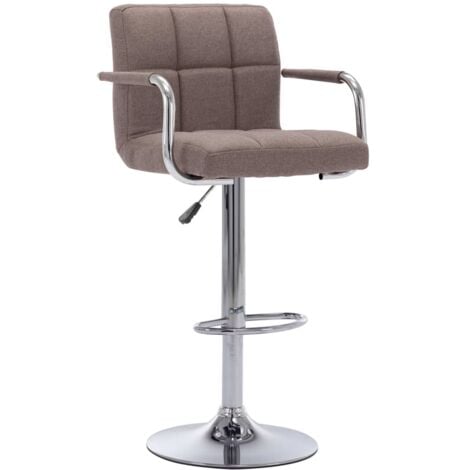 Barhocker Taupe Stoff vidaXL