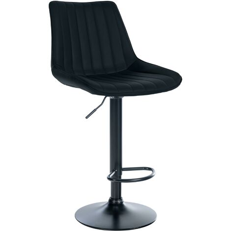 Barhocker Toni Kunstleder schwarz schwarz