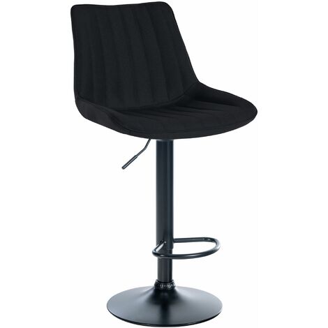 Barhocker Toni Stoff schwarz schwarz