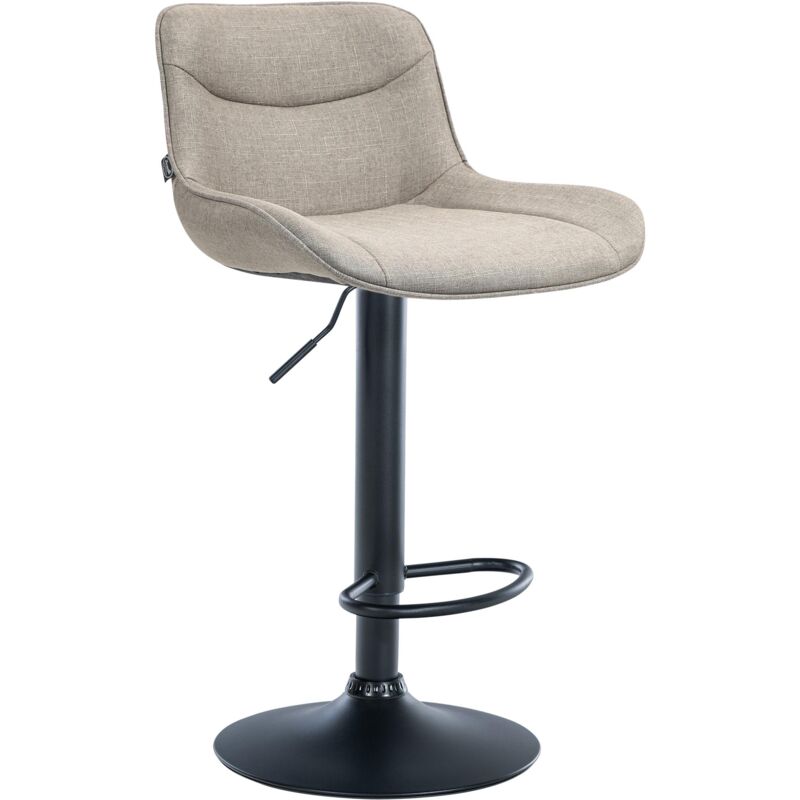 Clp Barhocker Vonore Stoff Taupe Schwarz