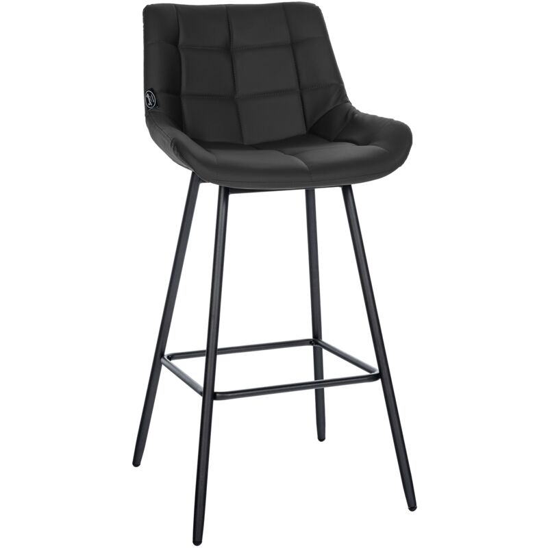 Clp - Barhocker Weston Schwarz Kunstleder