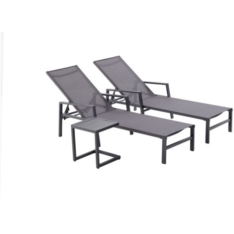 Conjunto de mesa y tumbonas al mejor precio