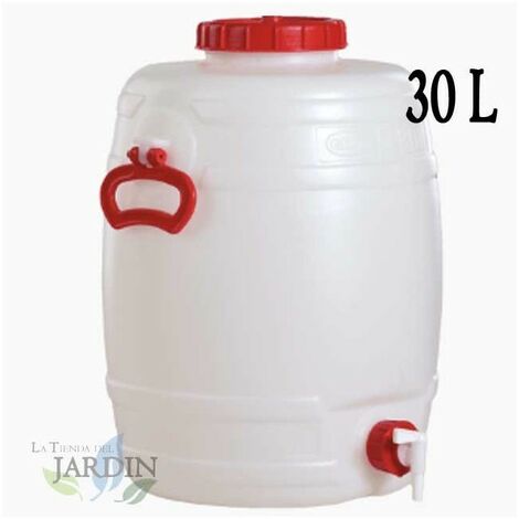 Baril alimentaire en polyéthylène de 30 litres pour liquides et boissons