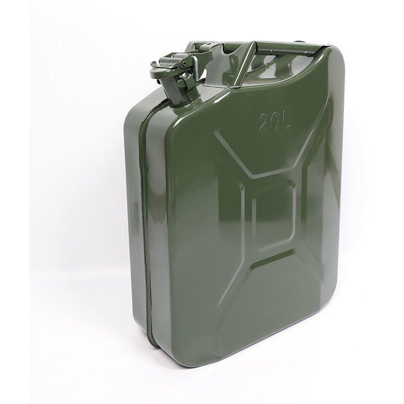 Baril de pétrole américain, baril d'essence portable de 20 litres, couvercle de pression épaissi, baril en métal, baril d'essence à bec de canard