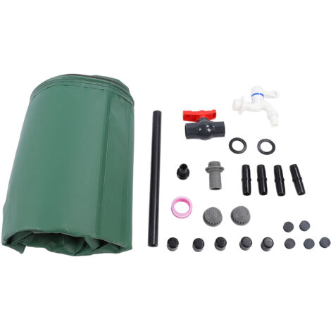 Baril de pluie en PVC 200L, réservoir de collecte d'eau pliable, conteneur de stockage d'eau de pluie pour jardin.