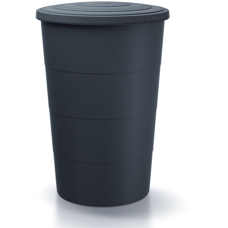 Prosperplast - Baril d'eau de pluie 160L Baril d'eau de pluie en plastique lisse de couleur anthracite 60 (l) x 60 (l) x 87,8 (h) cm