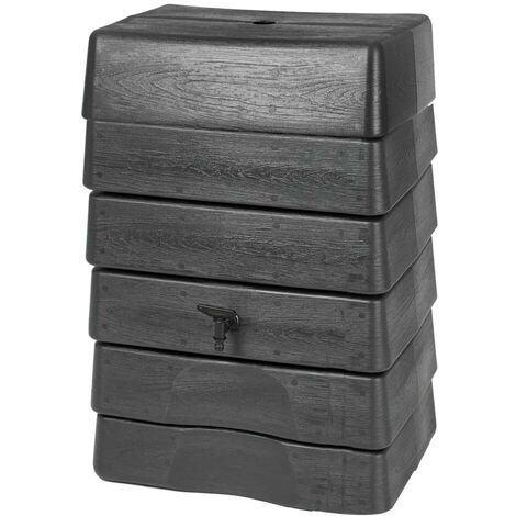 Baril d'eau de pluie 168 L Anthracite FF428532FR