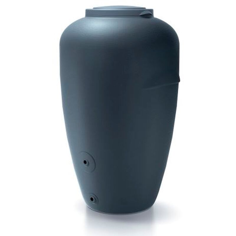 Tonneau d'eau de pluie 440L Tonneau d'eau de pluie en plastique Aquacan de couleur anthracite 82 (l) x 76 (l) x 126 (h) cm