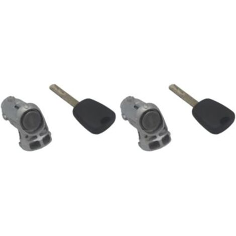 Barillet de cylindre de serrure de porte avant gauche compatible avec Renault Fluence Kangoo Master Trafic Clio III - 2 PIÈCES