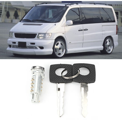 Barillet de Serrure de Porte avec 2 Clés pour MERCEDES VITO W638 et Classe V 1999-2003