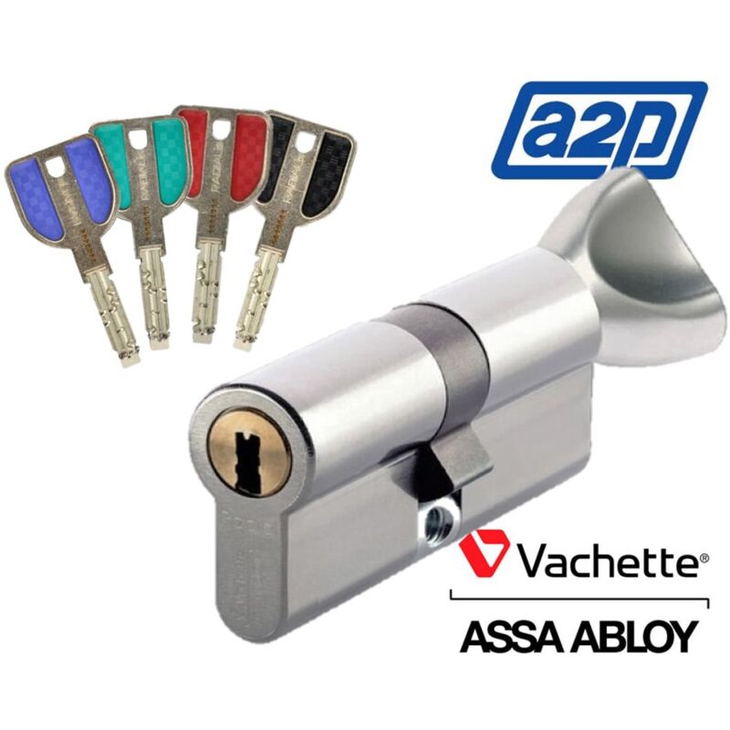 Barillet porte Vachette Radialis A2P à 42,5Boutonx32,5 - Alu